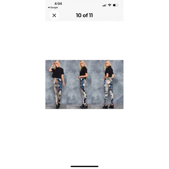 Black Milk Limited Alphonse Mucha Leggings Size Small Multicolor Print Leggings - Picture 4 of 12